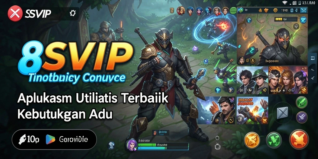 Tampilan antarmuka utama aplikasi 8SVIP yang intuitif untuk pengguna.